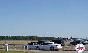 The airstrip at Global TransPark near Kinston, North Carolina. A $400 million facility on the coastal plain.