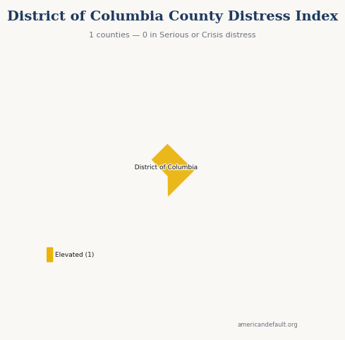 County Distress Index map